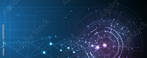 Abstract tech background. Futuristic technology interface