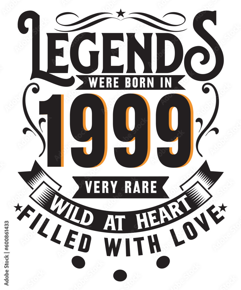 Obraz premium Legends typography print template design