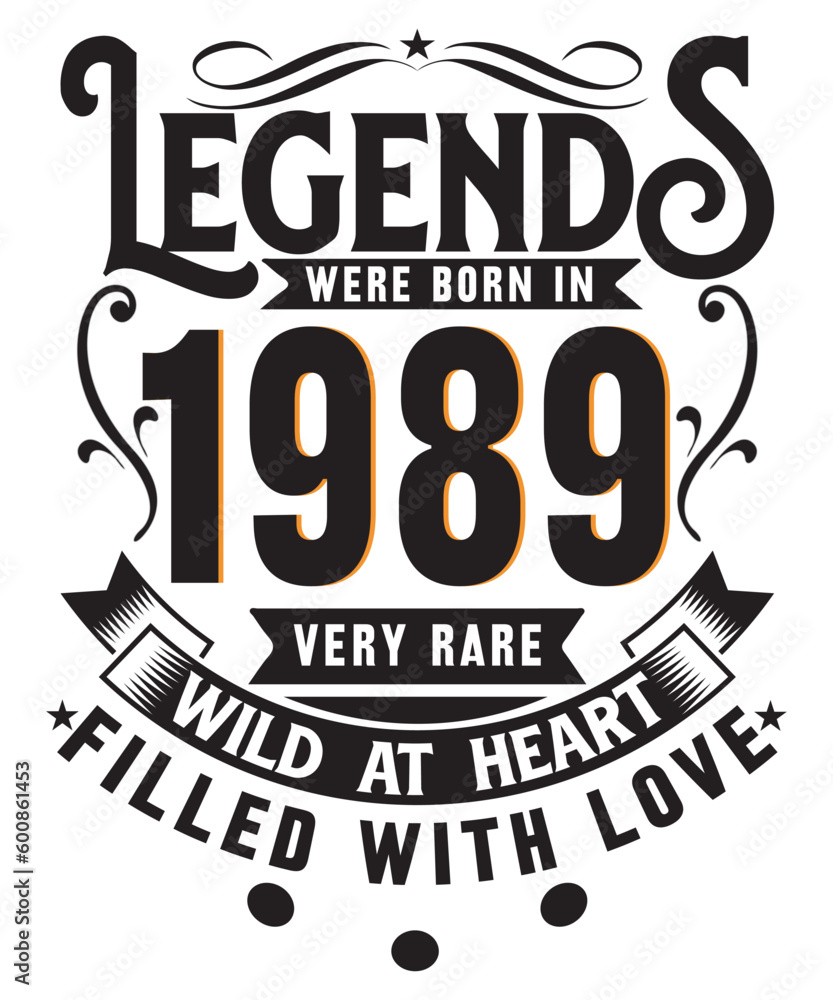 Legends typography print template design
