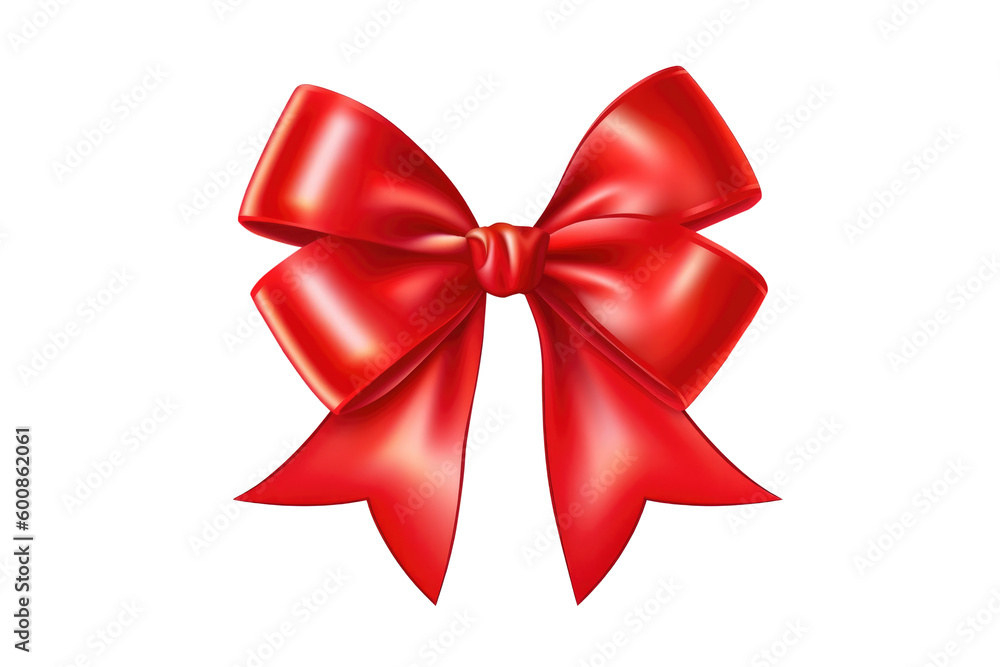 Red ribbon bow Red ribbon bow