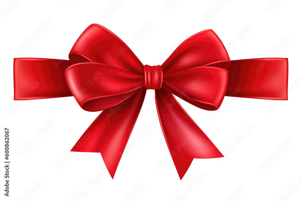 Red ribbon bow Red ribbon bow