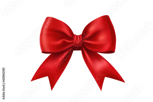 Red ribbon bow