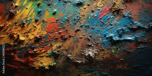 Background paints colorful, brushes