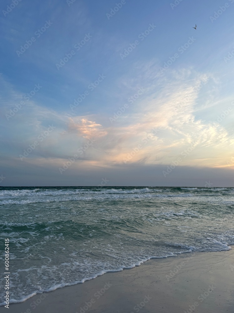 Emerald Coast Florida beach sunset 