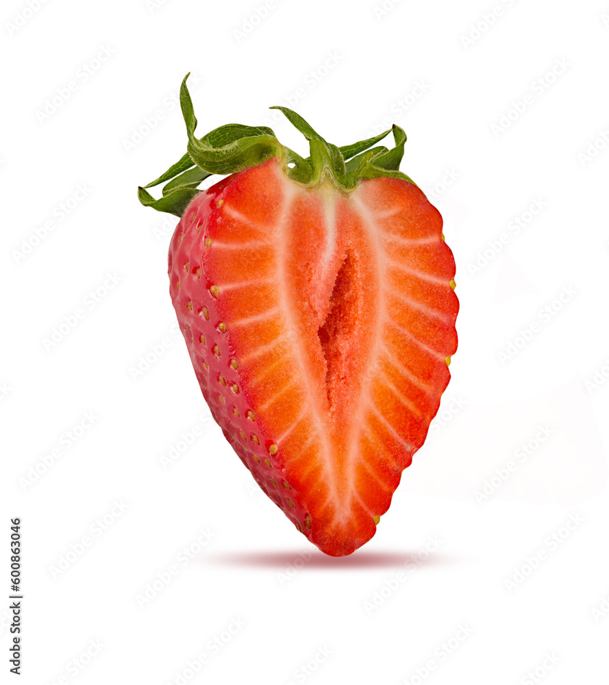 Fresh strawberry isolated on white background with clipping path Fresh strawberry isolated on white background with clipping path