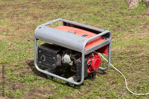 Portable gasoline generator.The use of an autonomous energy source. An additional source of energy.