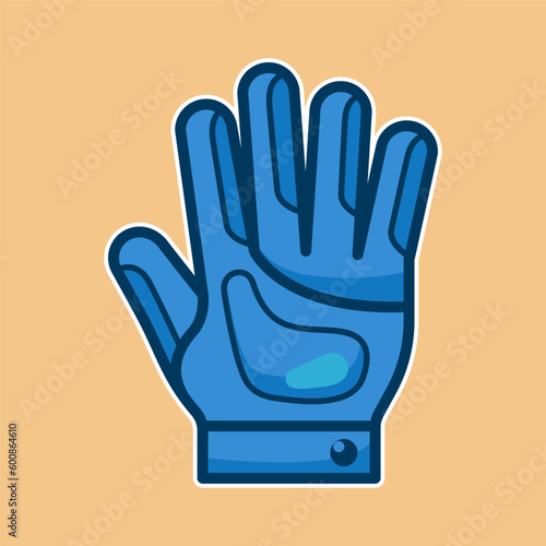 Glove icon color on trendy design