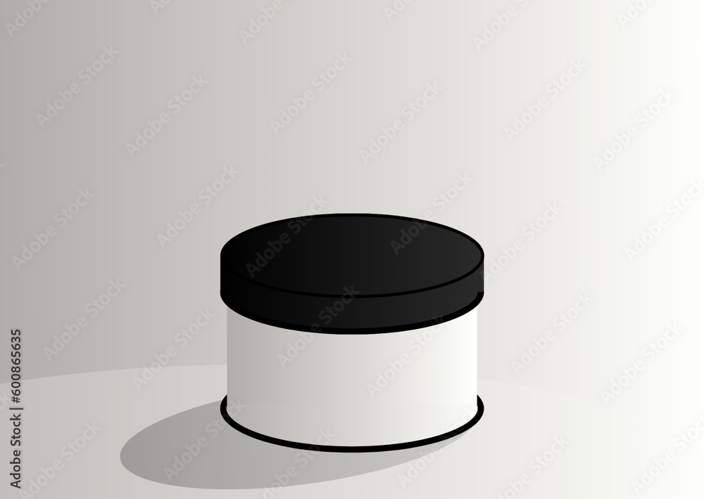 abstract white background product showcase backdrop top black color