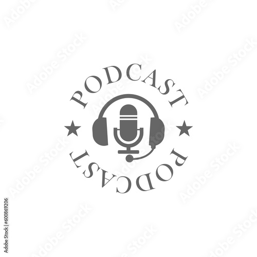 Podcast icon isolated on transparent background