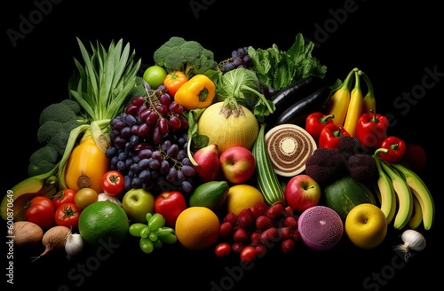 Different fruits and vegetables