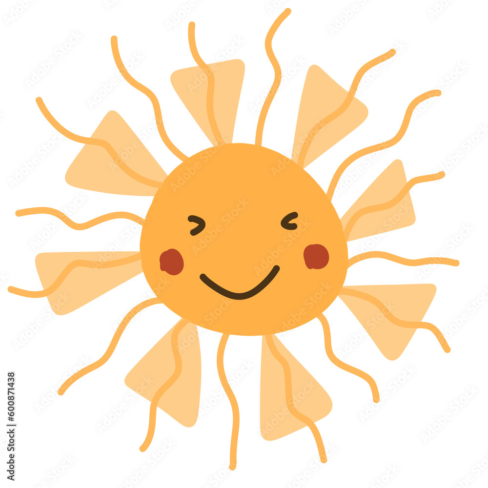 Cute sun doodle. Smiling sun illustration.handrawn sun. Cute sun doodle. Smiling sun illustration.handrawn sun.