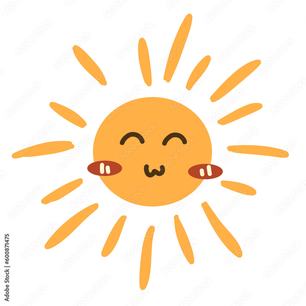 Cute sun doodle. Smiling sun illustration.handrawn sun. Cute sun doodle. Smiling sun illustration.handrawn sun.