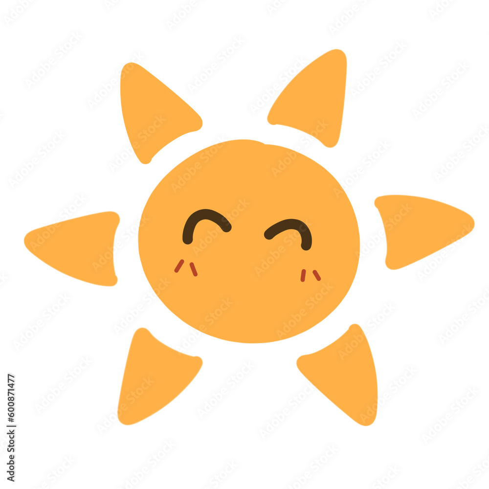 Cute sun doodle. Smiling sun illustration.handrawn sun. Cute sun doodle. Smiling sun illustration.handrawn sun.