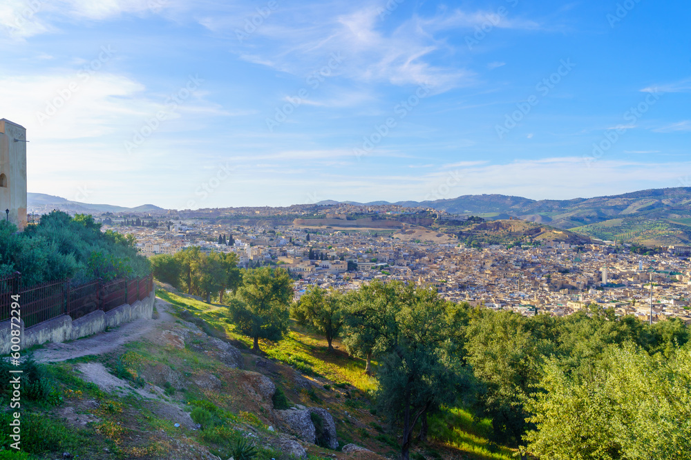 Landscape of Fes and its surroundings.