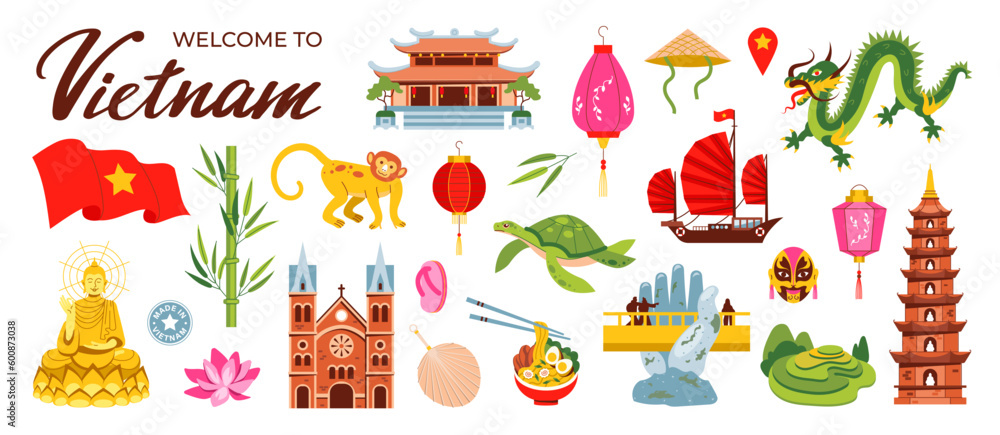 Welcome to Vietnam. Asian shrines, Buddhism. Trouble, temple, bamboo and dragon. Chinese lanterns, lotus. Welcome to Vietnam. Asian shrines, Buddhism. Trouble, temple, bamboo and dragon. Chinese lanterns, lotus.