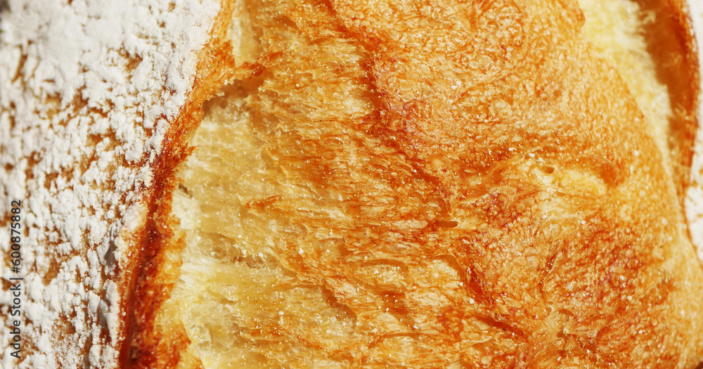 Bread texture. Bakery products close up
