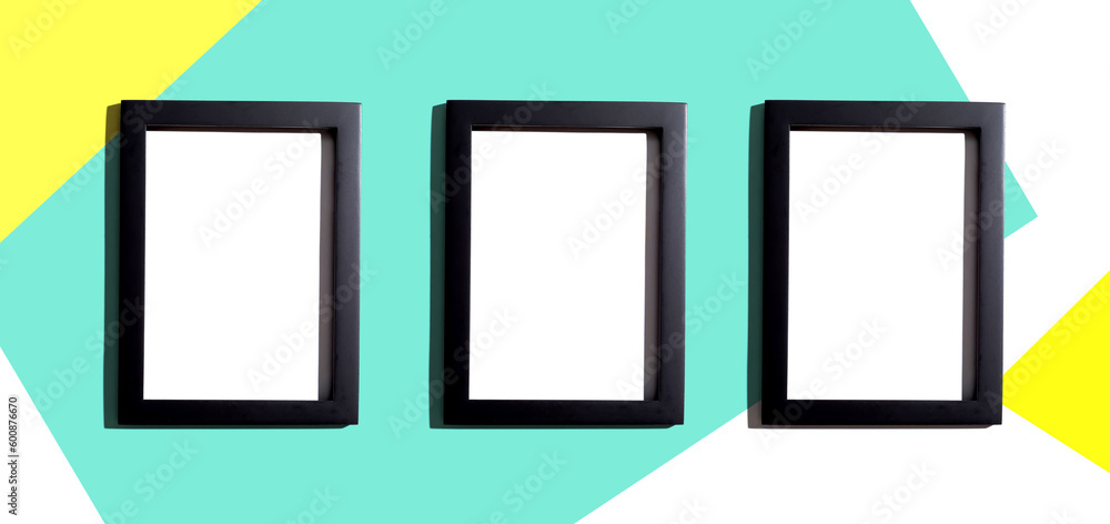 Blank rectangle picture frames with copy space Blank rectangle picture frames with copy space