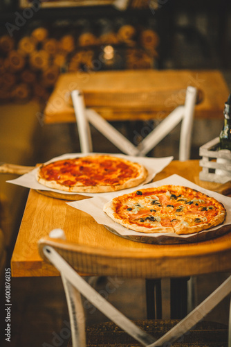 pizza on the table