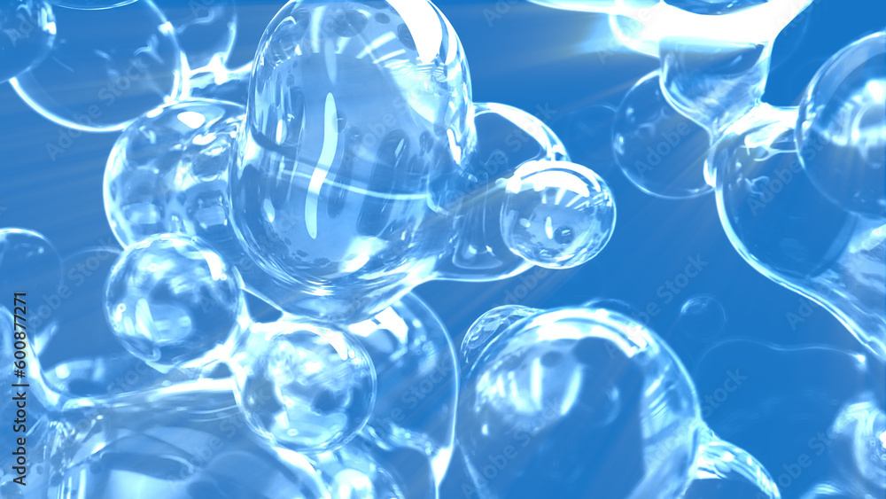 light blue slight mild forms bg - abstract 3D illustration light blue slight mild forms bg - abstract 3D illustration