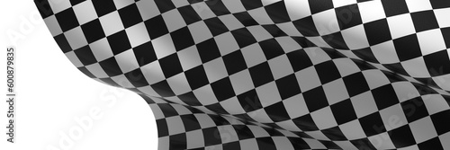 grid abstract background chess checkered flag finish line victory 3d rendering