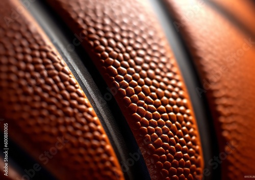 A Close-Up View of a Basketball.  © ern