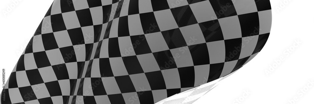 Fototapeta premium Waving racing finish flag in