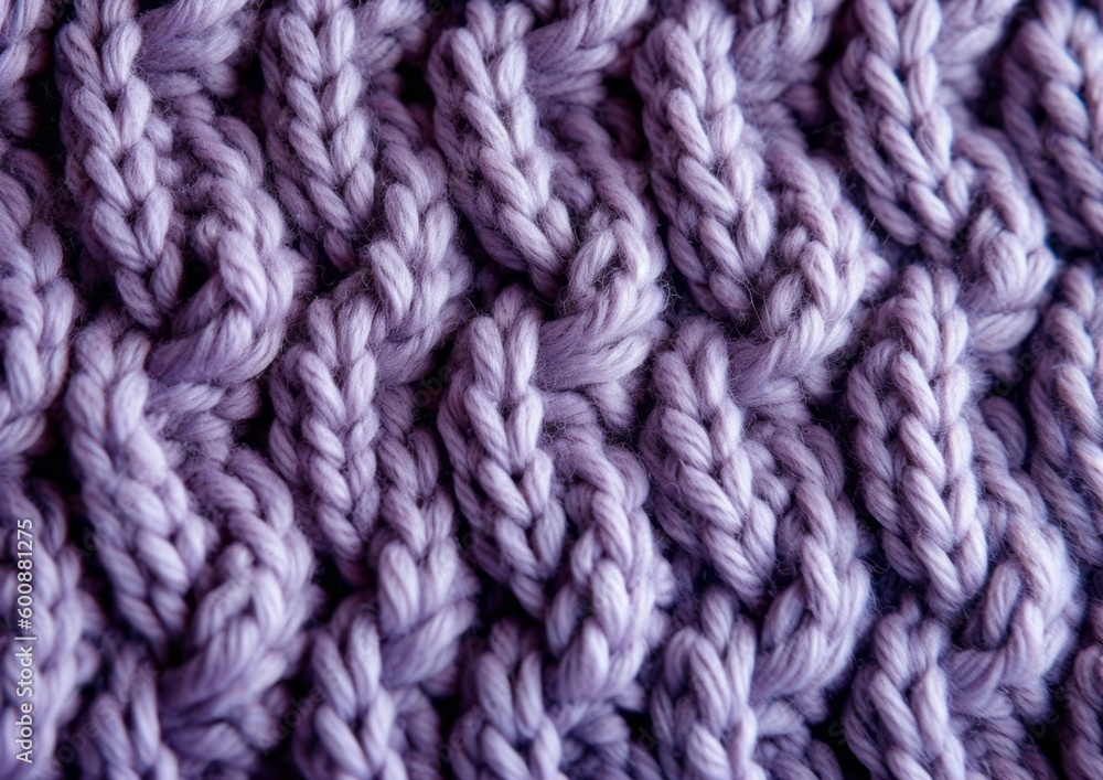 Intricate Handmade Soft and Warm Knit Detail for Winter. Generative AI.