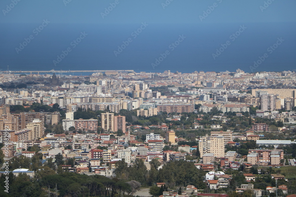 Fototapeta premium View from Monreale to Palermo, Sicily Italy