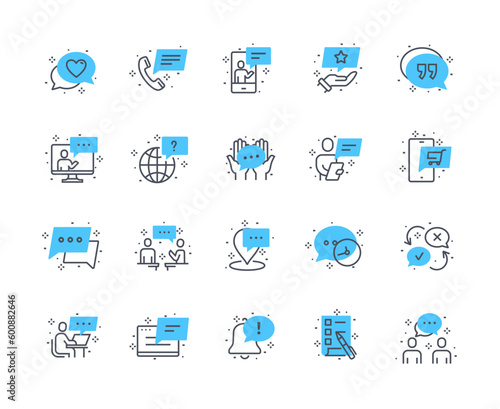 Message icons color set