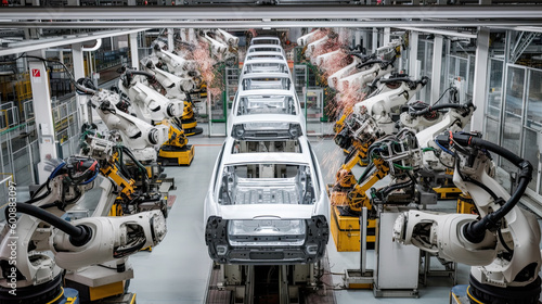 Automobile assembly line production Generative AI