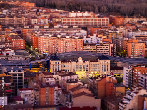 LLEIDA SPAIN - 12 26 2020: View of the lleida train station