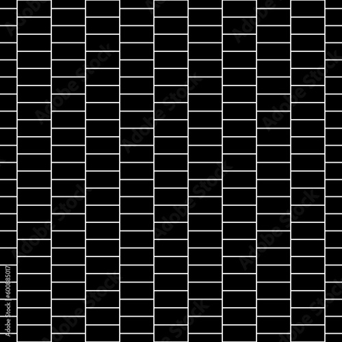 Seamless surface pattern design with blocks. Bricks cladding wall. Rectangle slabs tessellation vector. Repeated stones ornament background. Mosaic motif. Walling wallpaper. Digital paper.