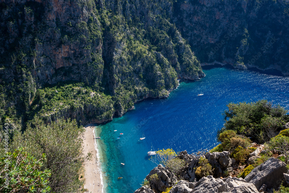 Butterfly Valley is a valley in Fethiye district of Mugla Province, southwestern Turkey, which is home to diverse butterfly species.
