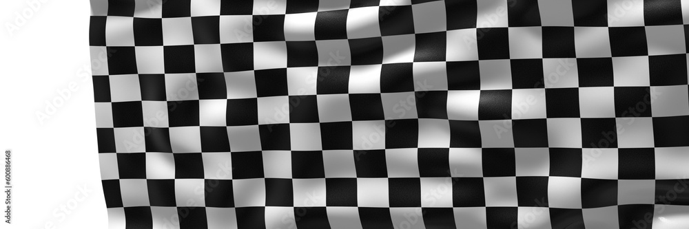 Obraz premium grid abstract background chess checkered flag finish line victory 3d rendering
