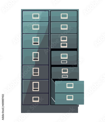 Organized archives in modern filing cabinet decor