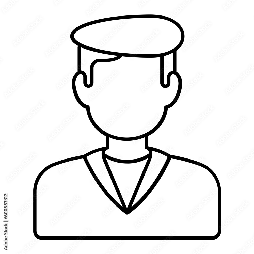 Army Thin Line Icon Army Thin Line Icon