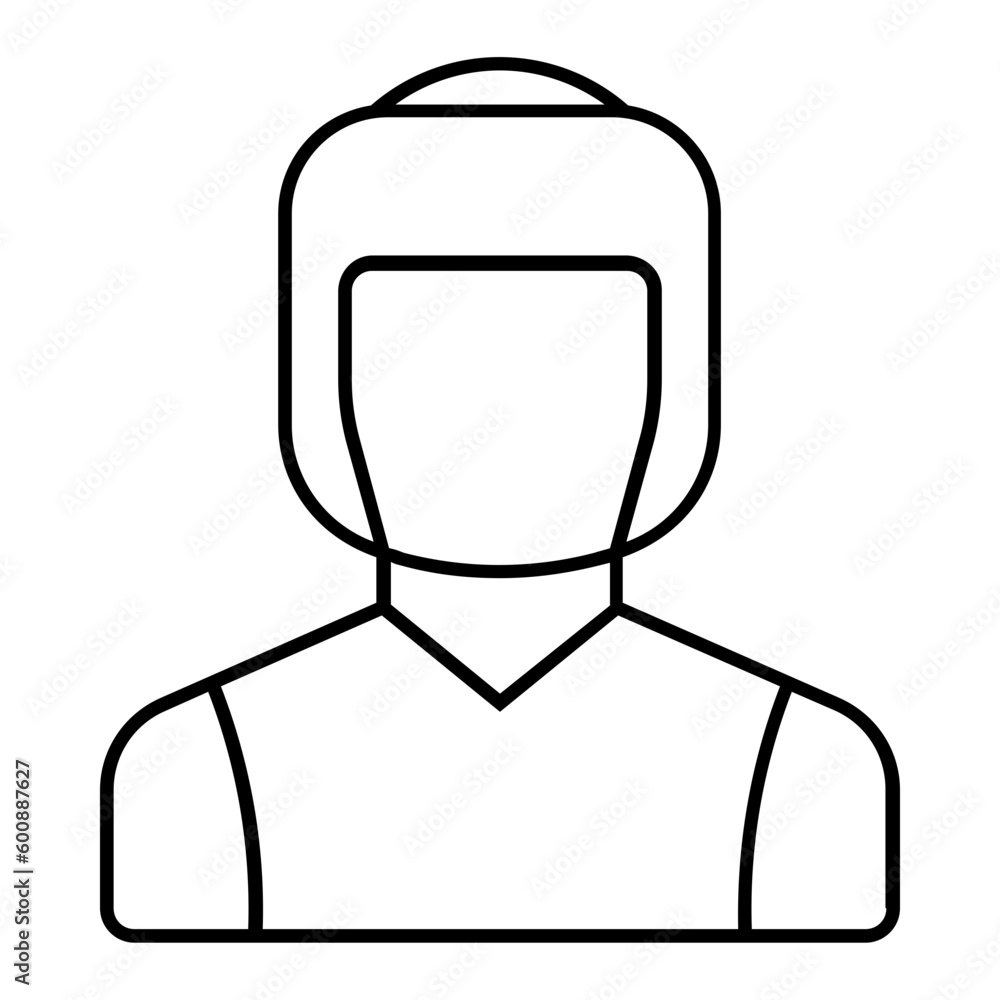 Boxer Thin Line Icon Boxer Thin Line Icon