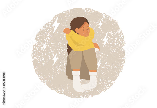 stress and Mental Burnout Illustration