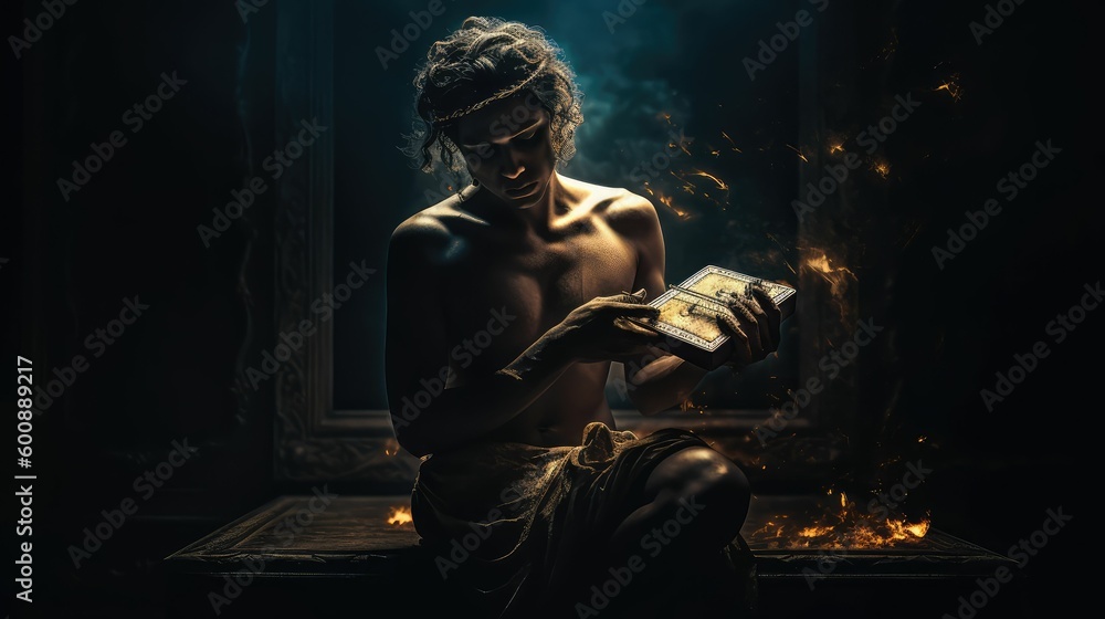 Master of the Arts: Apollo, God of Creativity and Beauty in Ancient Mythology by Generative AI
