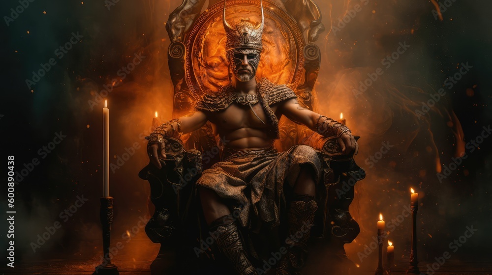 Unstoppable Force: Ares, God of War and Bravery, Inspiring Fear and Admiration by Generative AI
