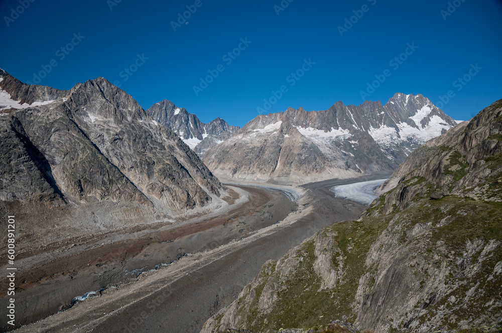 Unteraargletscher on a sunny summer day Unteraargletscher on a sunny summer day