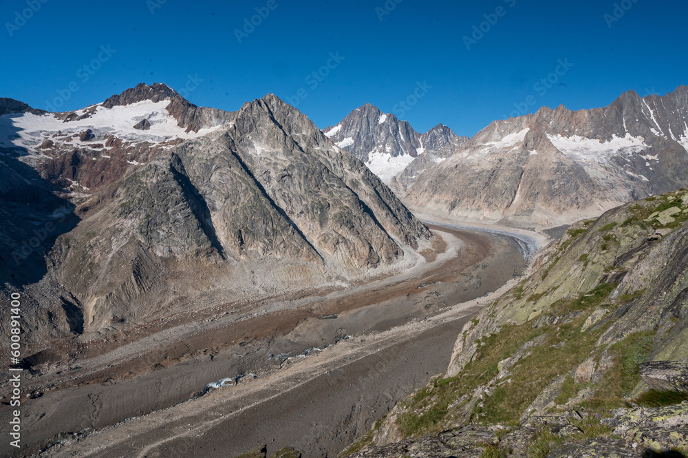 Unteraargletscher on a sunny summer day Unteraargletscher on a sunny summer day