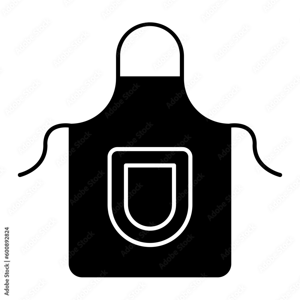 Apron Glyph Icon Apron Glyph Icon
