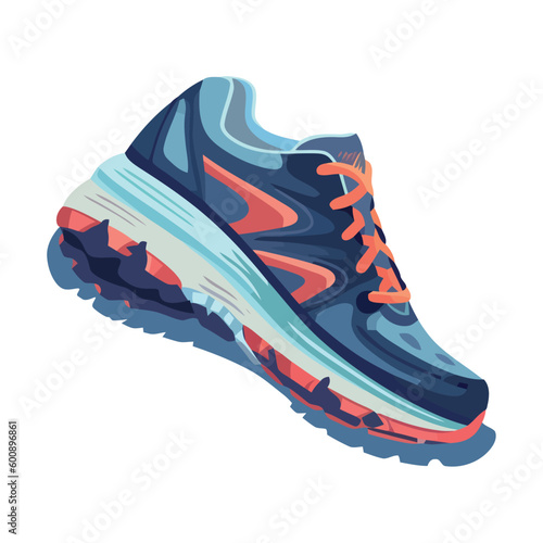 blue sports shoe fashion