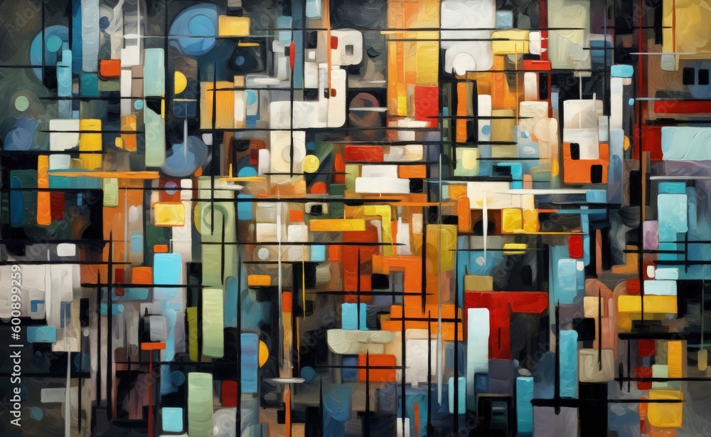 Abstract graffiti expressive grunge painting illustration made with Generative AI Abstract graffiti expressive grunge painting illustration made with Generative AI