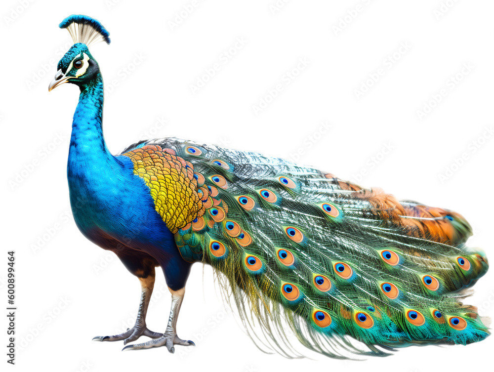 Obraz premium peacock isolated from the background.