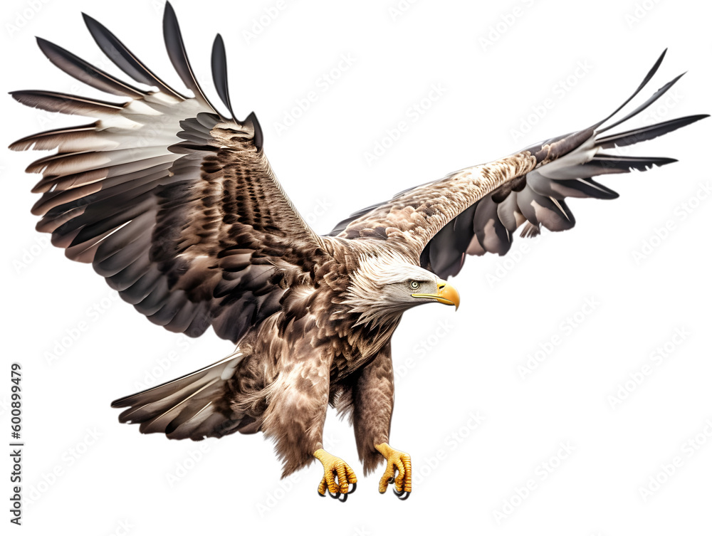 Obraz premium bald eagle in flight generative ai.