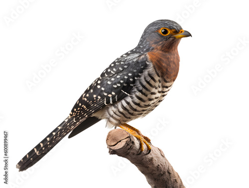 cuckoo sitting on a branch, generative ai. photo