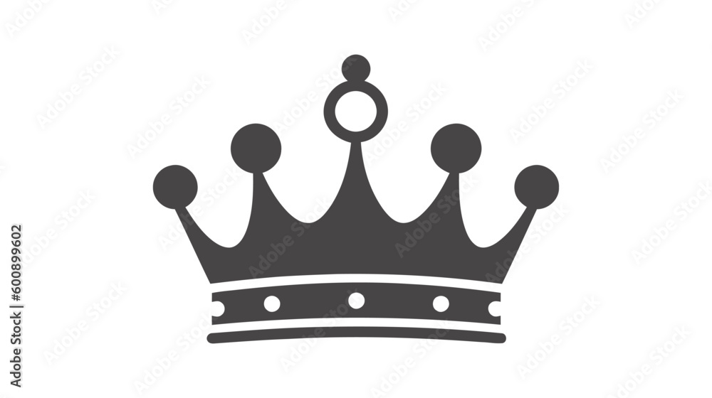 Crown Icon in trendy flat style isolated on white background. Vector illustration Crown Icon in trendy flat style isolated on white background. Vector illustration