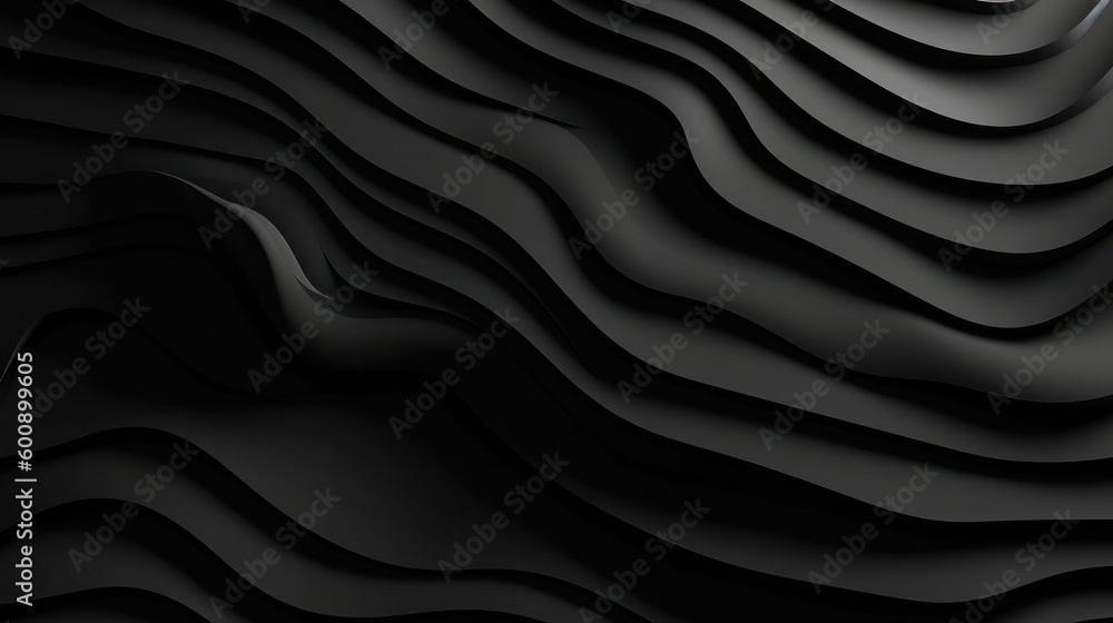 abstract black background illustration. Generative AI abstract black background illustration. Generative AI